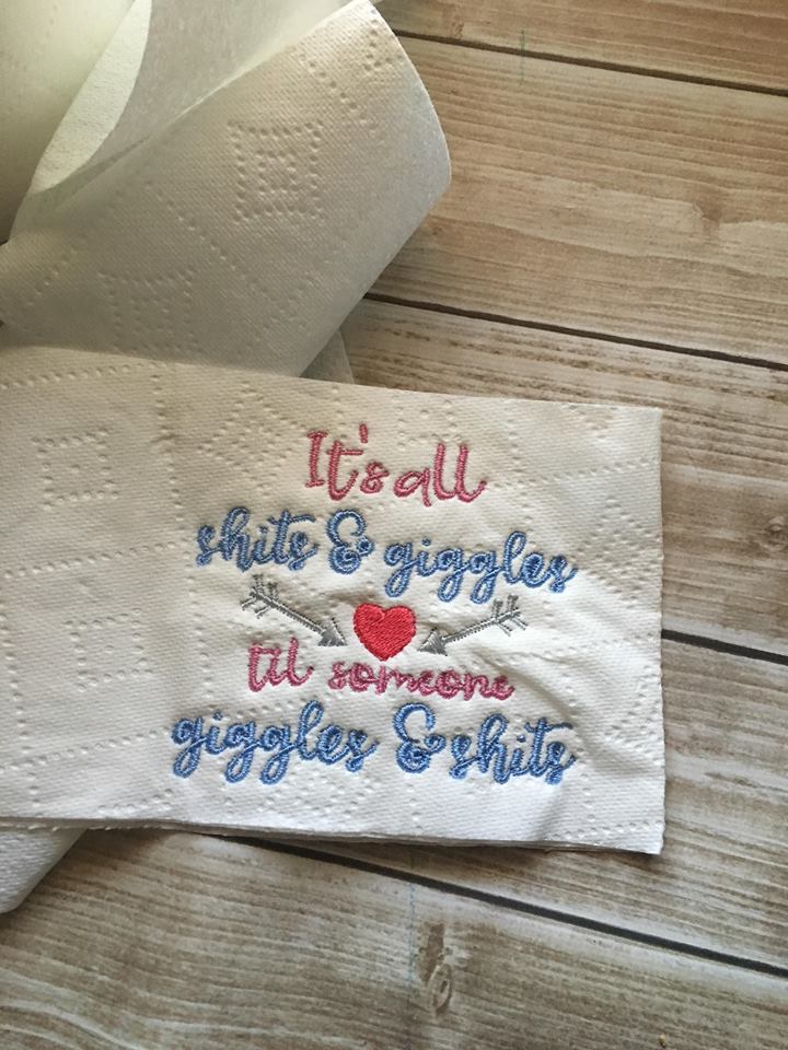 Mature Giggles TP 4x4-Embroidery Design - DIGITAL Embroidery DESIGN