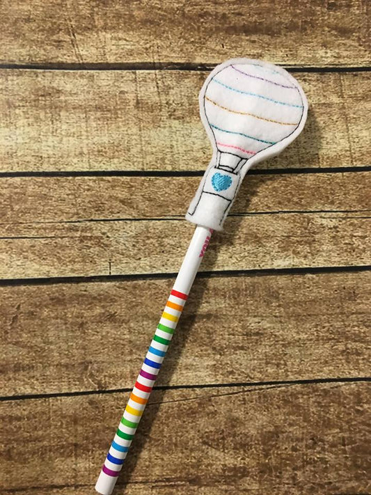 Hot Air Balloon Pencil Toppers - Digital Embroidery Design