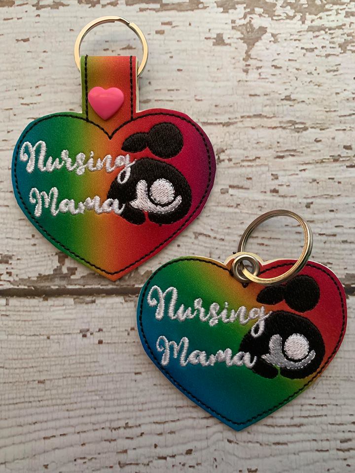 Nursing Mama Fobs - Embroidery Design - DIGITAL Embroidery DESIGN