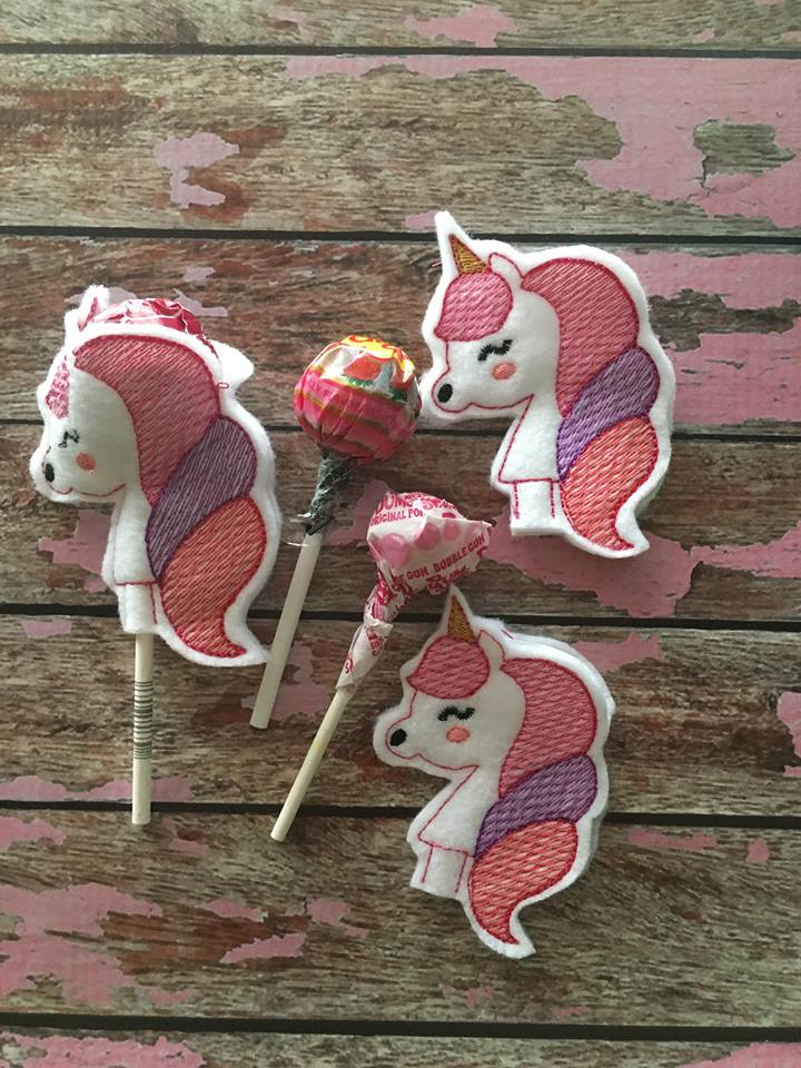 Unicorn Sucker Sleeves - Embroidery Design - DIGITAL Embroidery DESIGN