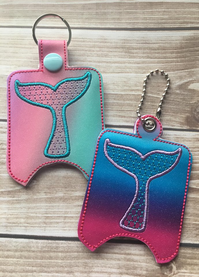 Mermaid Sanitizer Holder - Embroidery Design - DIGITAL Embroidery DESIGN
