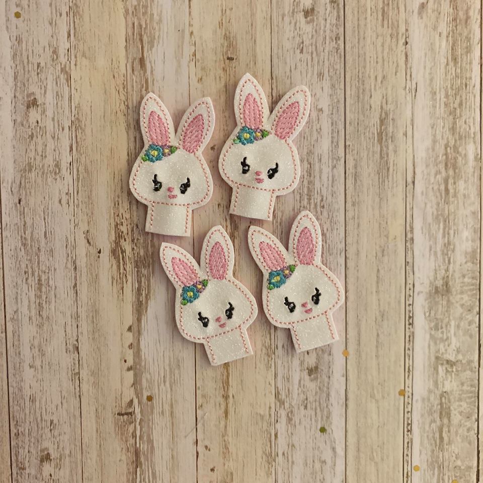 Bunny Girl Pencil Topper - Embroidery Design - DIGITAL Embroidery DESIGN