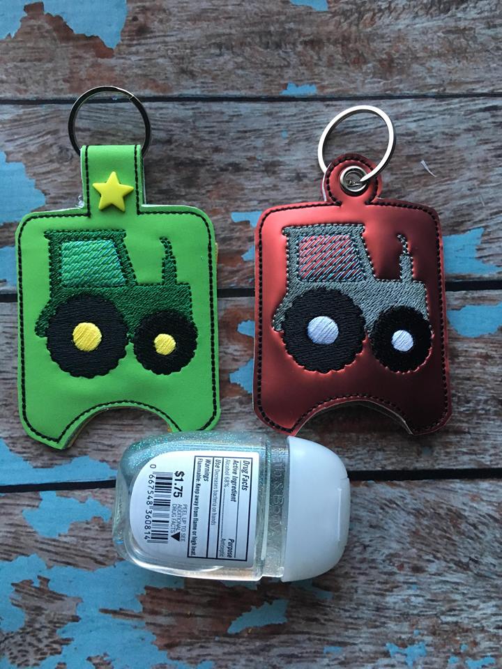Tractor Sanitizer Holder - Embroidery Design - DIGITAL Embroidery DESIGN