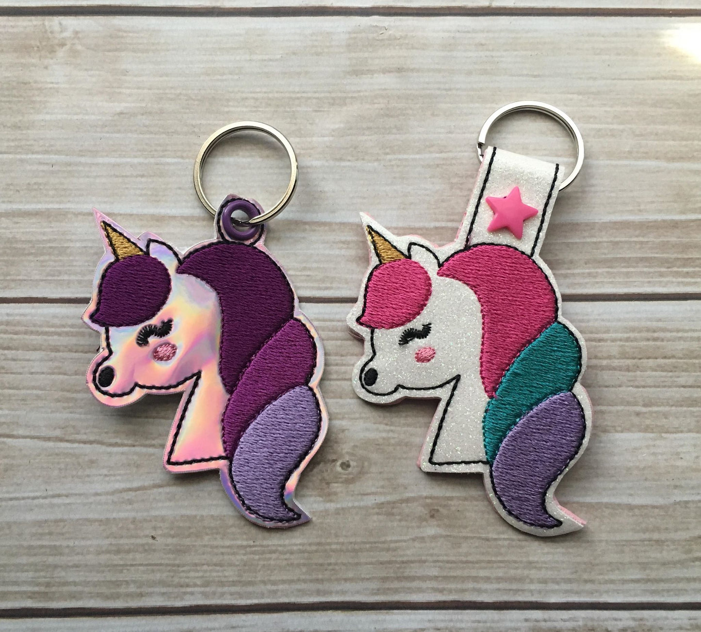 Unicorn Fobs - Embroidery Design - DIGITAL Embroidery DESIGN