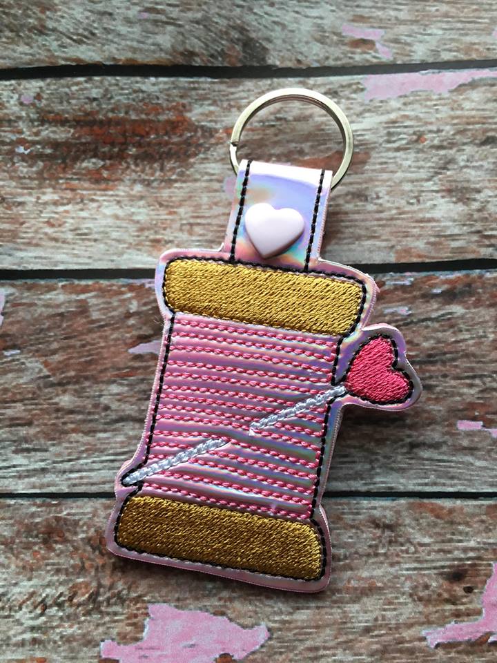 Spool of thread Fobs - Embroidery Design - DIGITAL Embroidery DESIGN