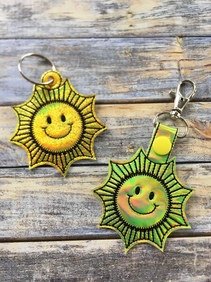 Sunshine Fobs - Embroidery Design - DIGITAL Embroidery DESIGN
