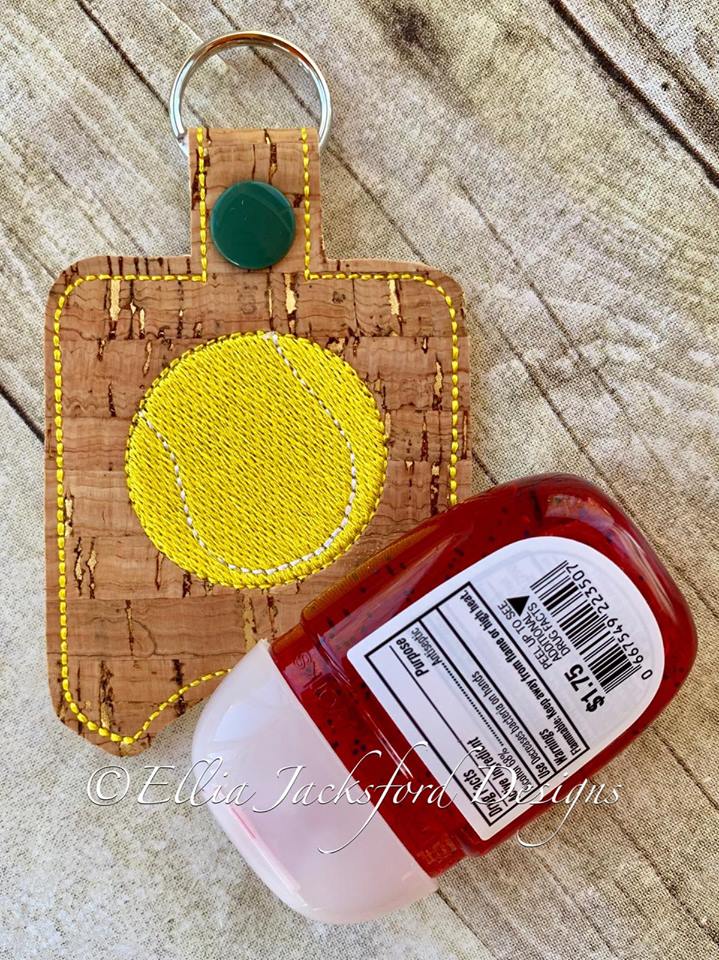 Tennis Sanitizer Holders - Embroidery Design - DIGITAL Embroidery DESIGN
