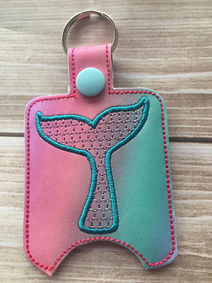 Mermaid Sanitizer Holder - Embroidery Design - DIGITAL Embroidery DESIGN