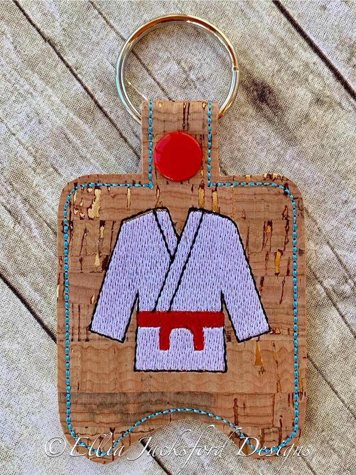Martial Arts Sanitizer Holder 4x4 and 5x7 included- Embroidery Design - DIGITAL Embroidery DESIGN