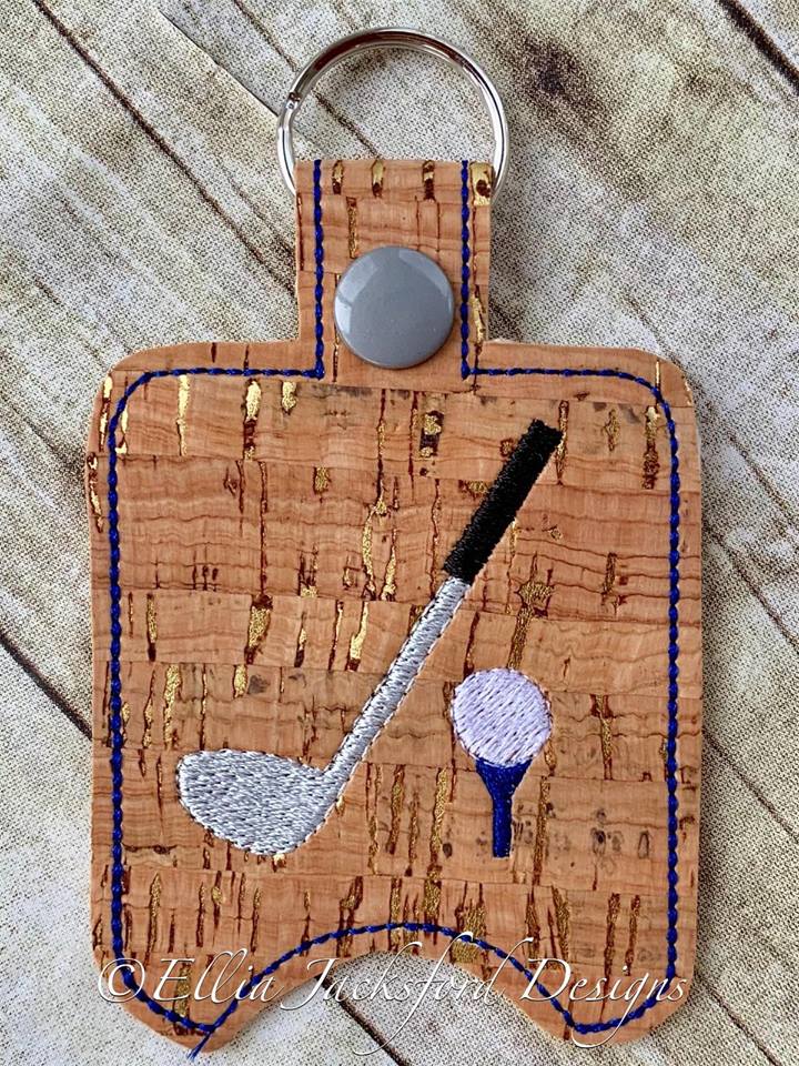 Golf Sanitizer Holder - Embroidery Design - DIGITAL Embroidery DESIGN