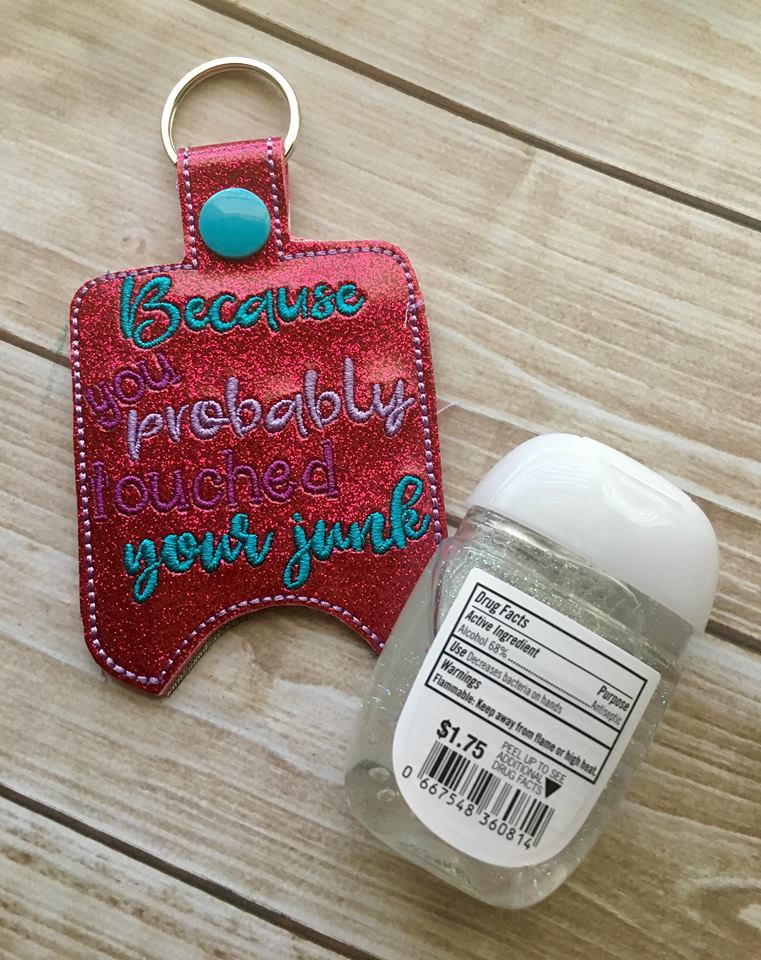 Mature Junk Sanitizer Holders - Embroidery Design - DIGITAL Embroidery DESIGN