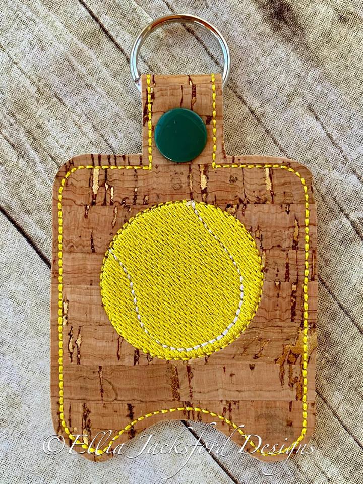 Tennis Sanitizer Holders - Embroidery Design - DIGITAL Embroidery DESIGN
