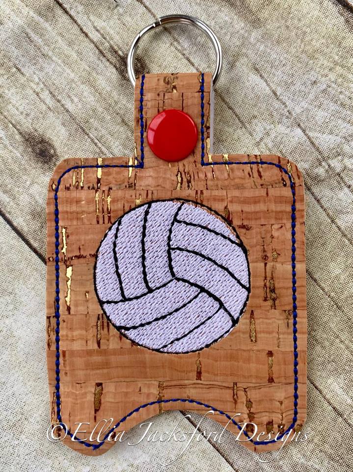 Volleyball Sanitizer Holders - Embroidery Design - DIGITAL Embroidery DESIGN