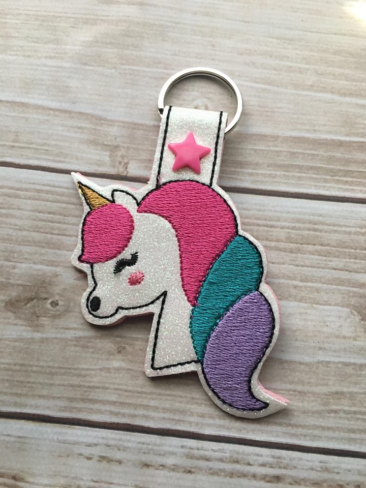 Unicorn Fobs - Embroidery Design - DIGITAL Embroidery DESIGN